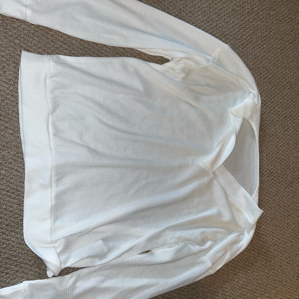 Women's White Long Sleeve Tee